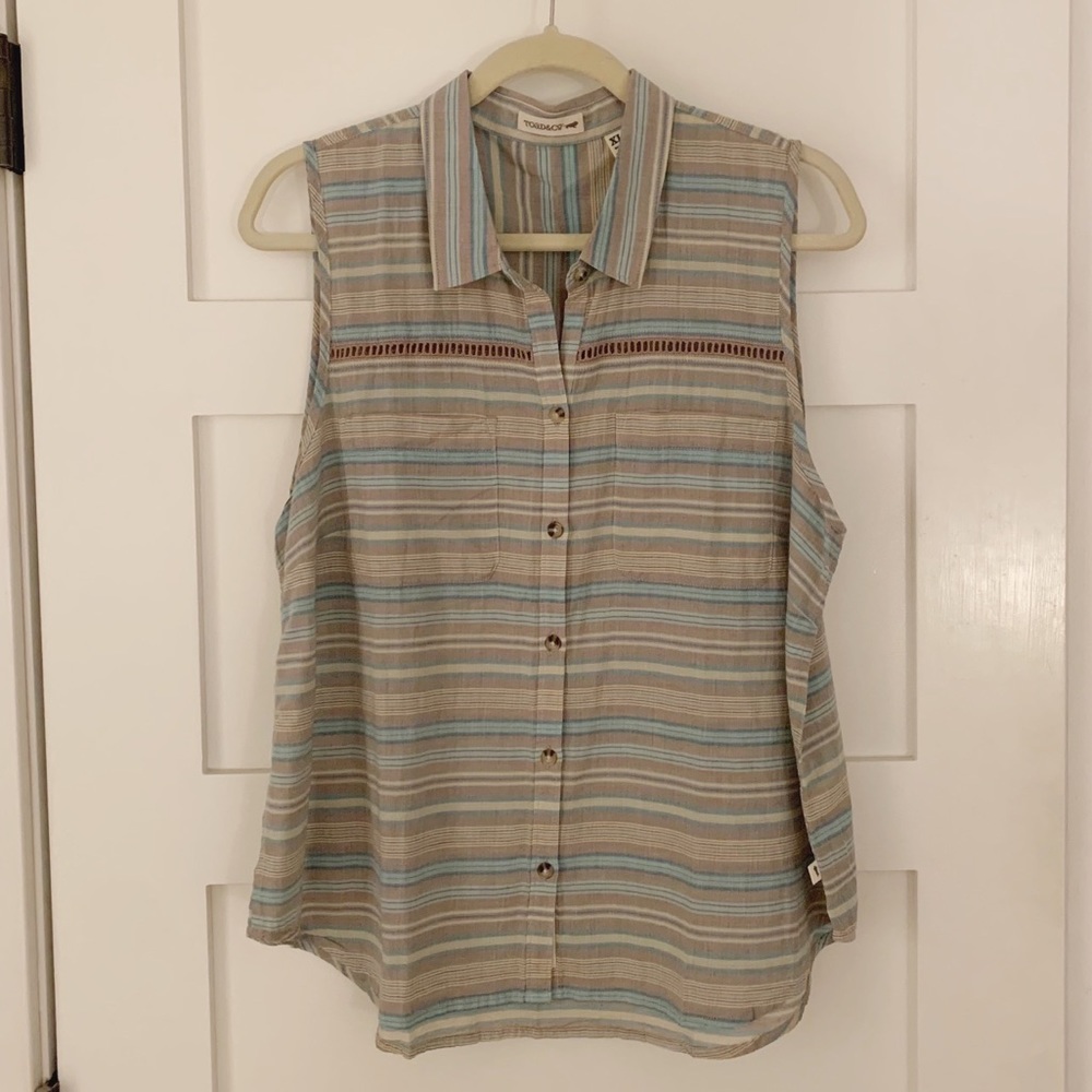 Toad&Co Sleeveless Collared Shirt